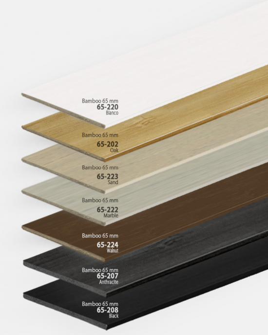 Venetian blinds -> Bamboo 65 mm – horizontal bamboo blinds (bamboo venetian blinds) with 65 mm slats  | ZALUZI.lv