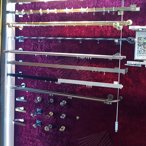 Curtain tracks and rods