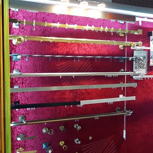 Curtain tracks and rods