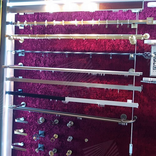 Curtain tracks and rods