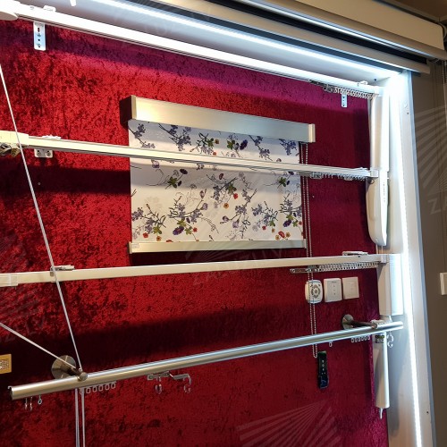 Curtain tracks and rods