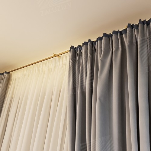 Curtain tracks and rods