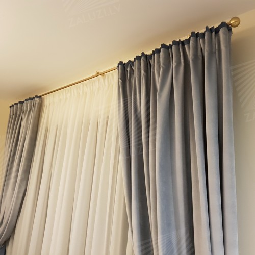Curtain tracks and rods