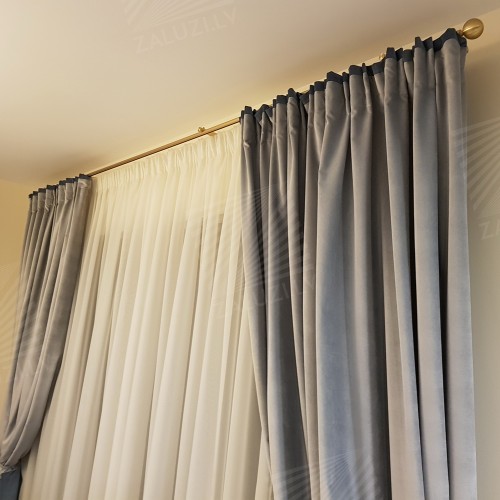 Curtain tracks and rods