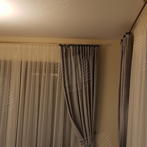 Curtain tracks and rods