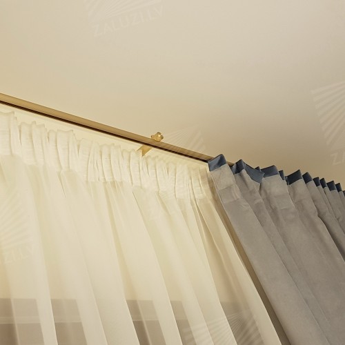 Curtain tracks and rods