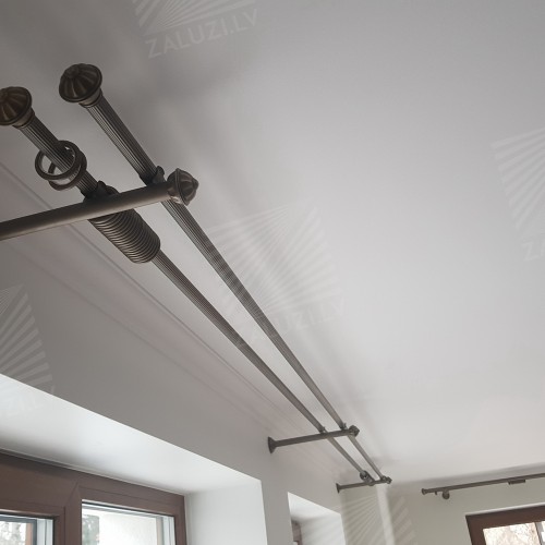 Curtain tracks and rods