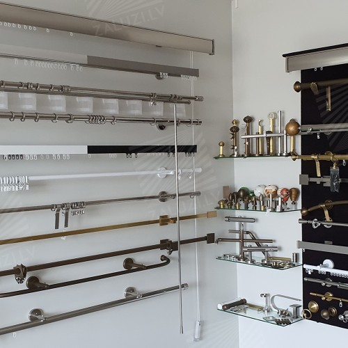 Curtain tracks and rods