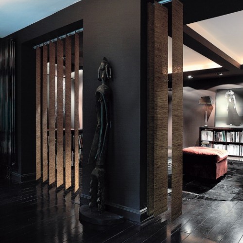 Horizontal wooden blinds