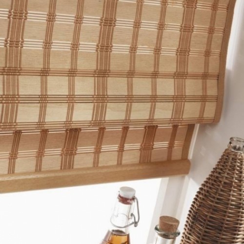 Horizontal wooden blinds