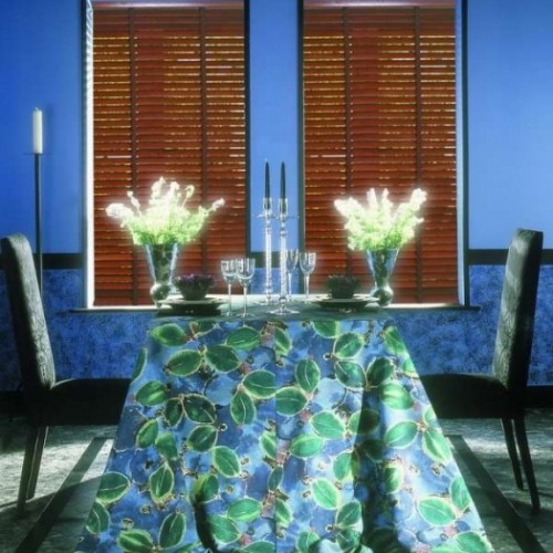 Horizontal wooden blinds