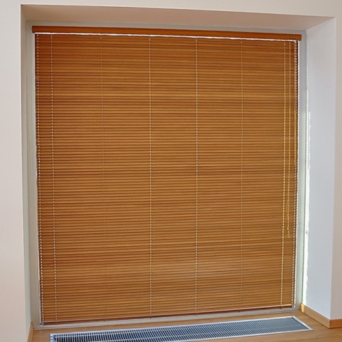 Horizontal wooden blinds