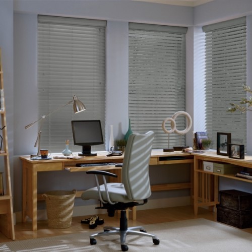 Horizontal wooden blinds