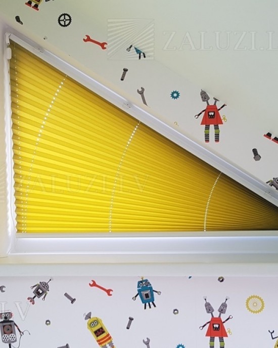 Pleated blinds for non-standard shaped openings and windows