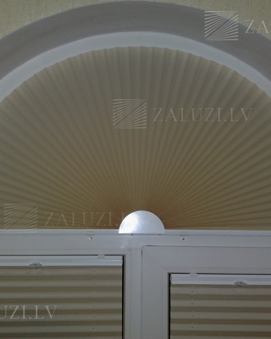 Pleated blinds for non-standard shaped openings and windows