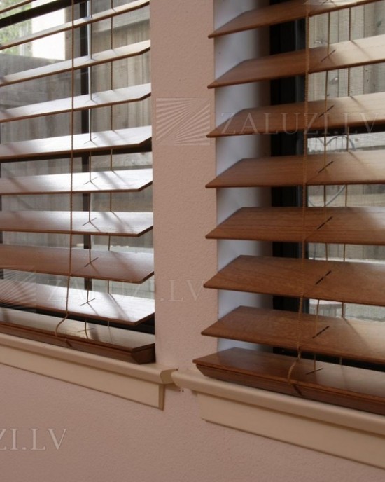 Venetian blinds -> Wooden blinds 50 mm  | ZALUZI.lv