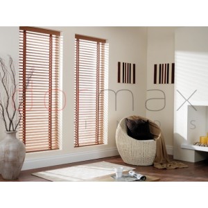 Venetian wooden blinds made of basswood 50mm – system BASIC