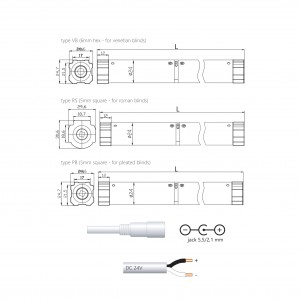 Central motor AM24B 1.0/34/24VDC (25x25/6mm hex/5mm square) | TORRO Central motor AM24B 1.0/34/24VDC (25x25/6mm hex/5mm square) | TORRO